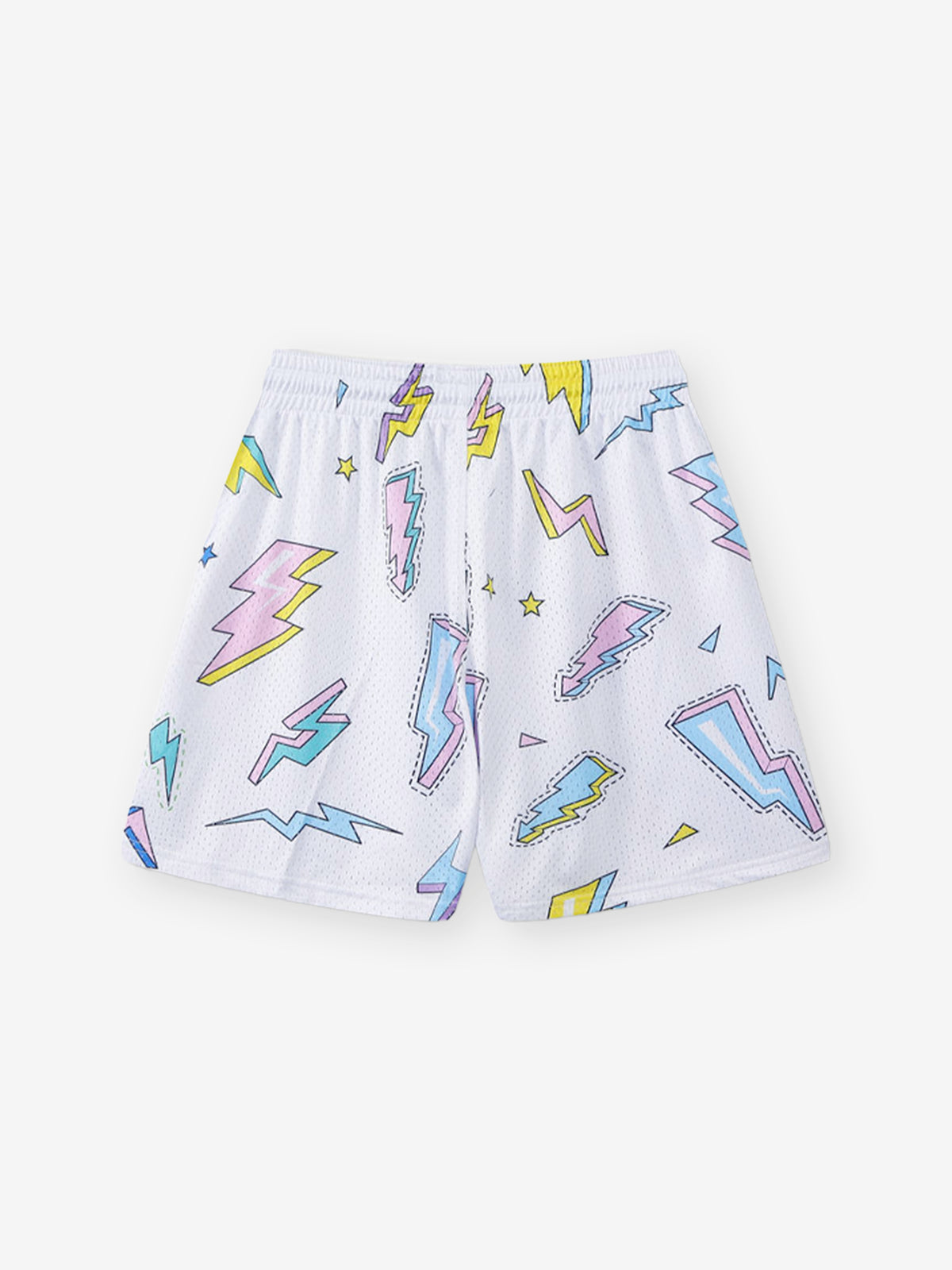 BOUNCE BACK© lightning-print double-layer sports shorts