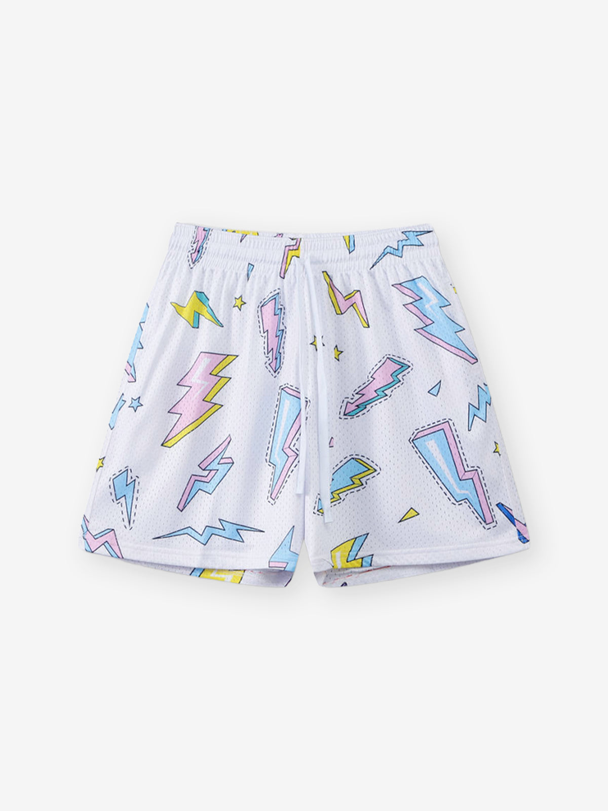 BOUNCE BACK© lightning-print double-layer sports shorts