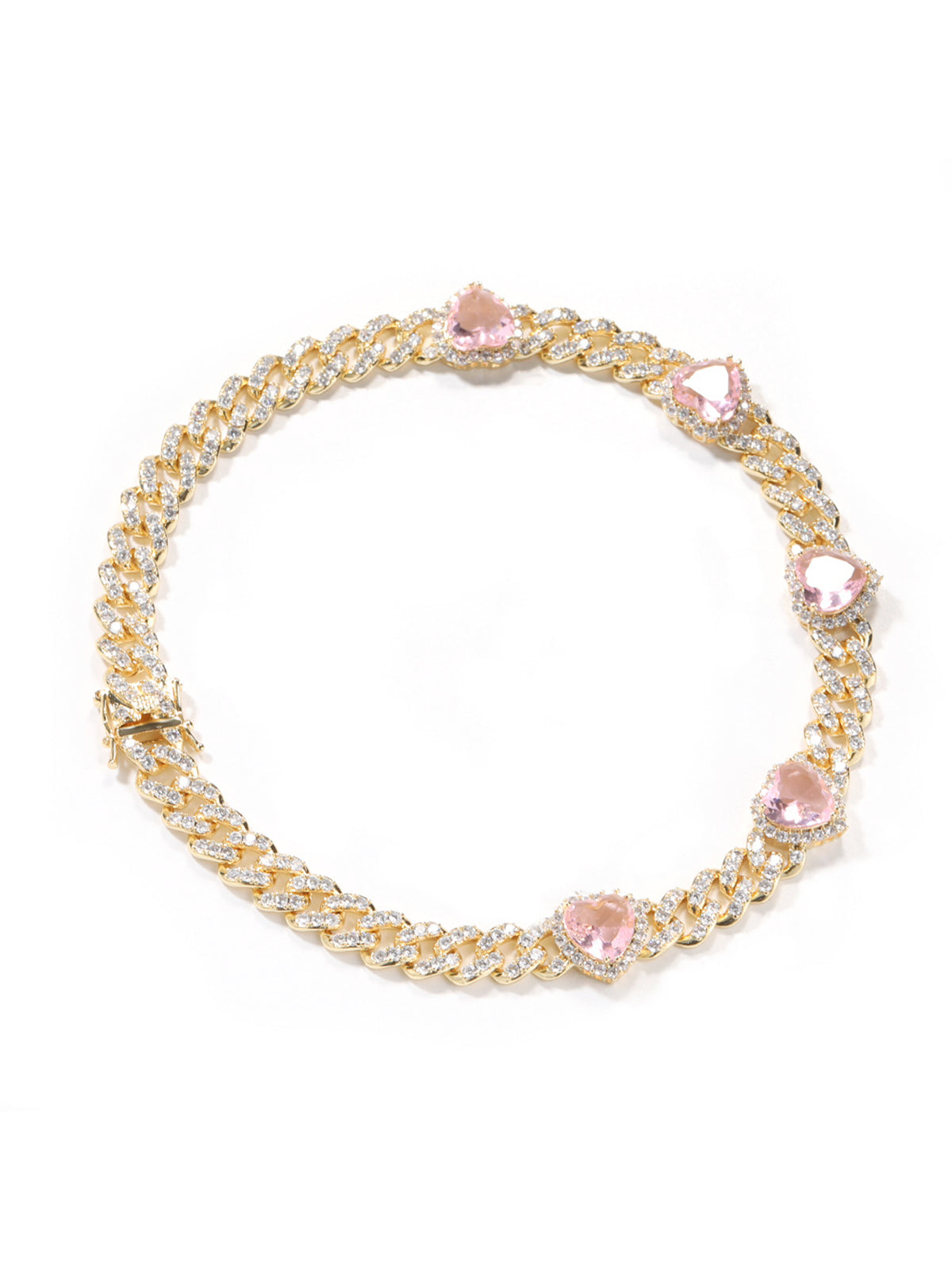 Heart-shaped diamond-studded ladies’ Necklace