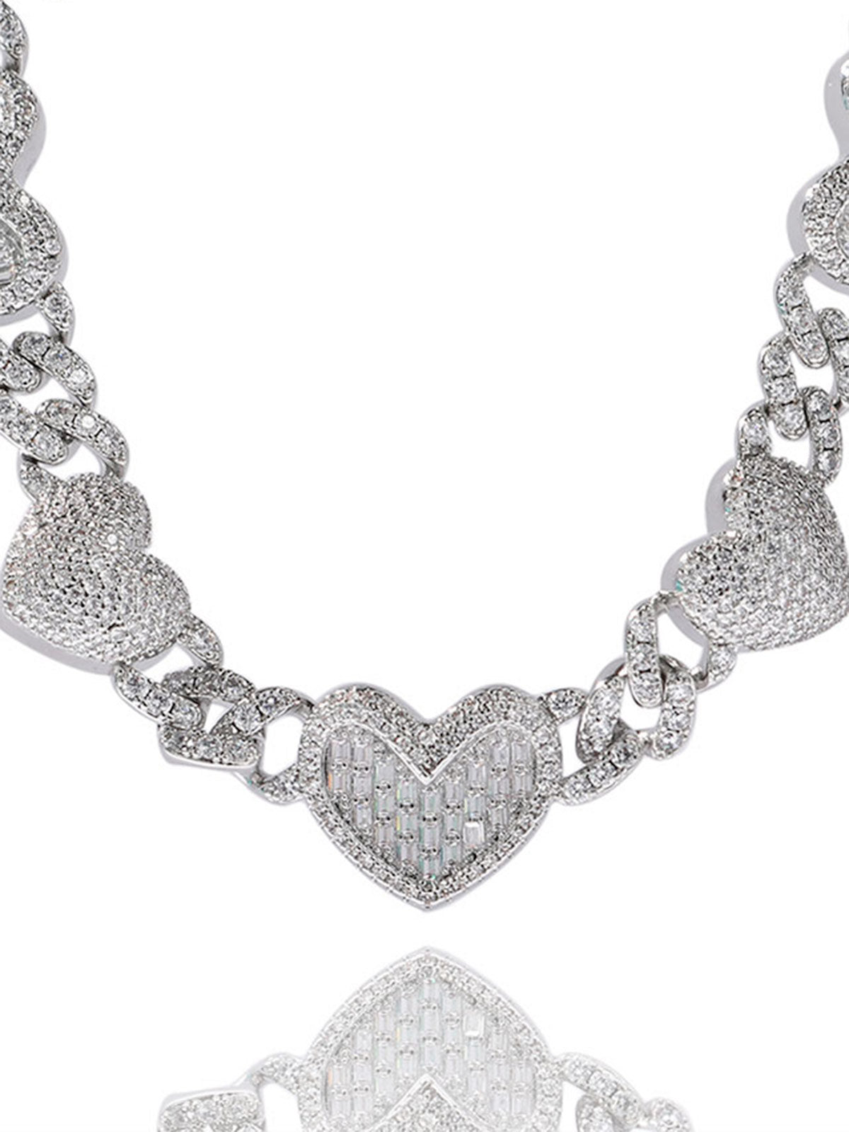 Heart-shaped Zircon Light Luxury Necklace