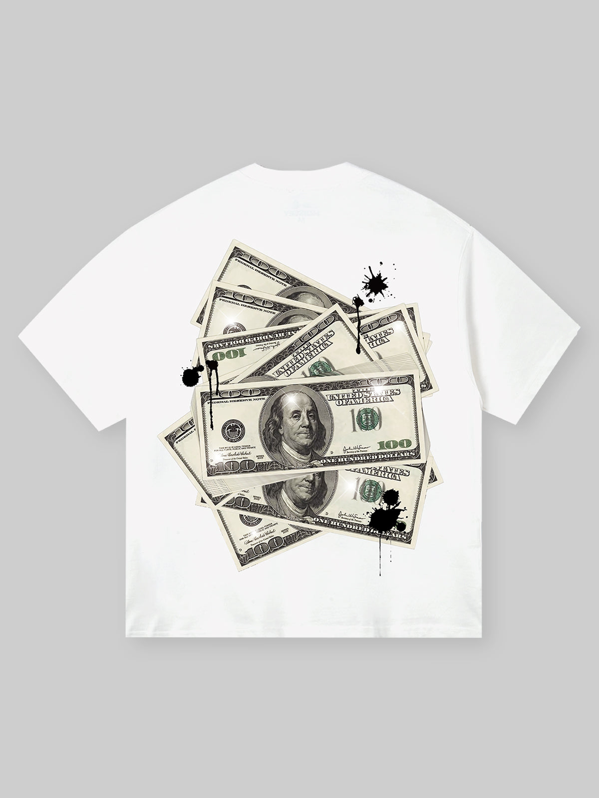 Money Knit Double-sided Printed Headband T-shirt