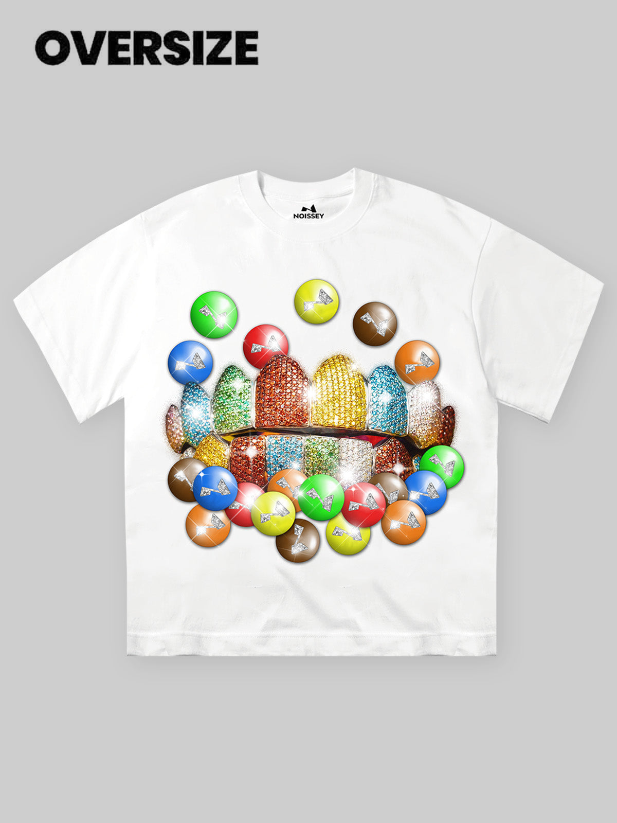 Colorful Candy Grills Print T-shirt