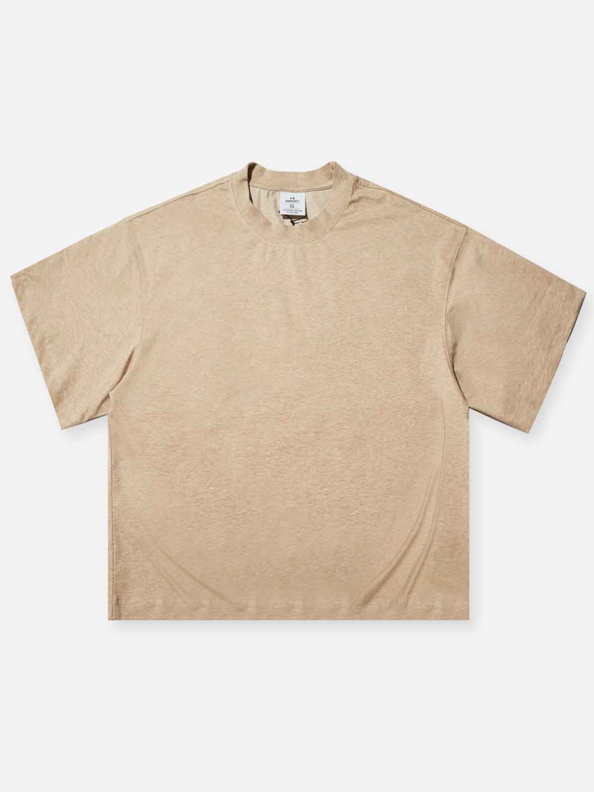 High-Quality Boxy Oversized Solid Color T-shirt