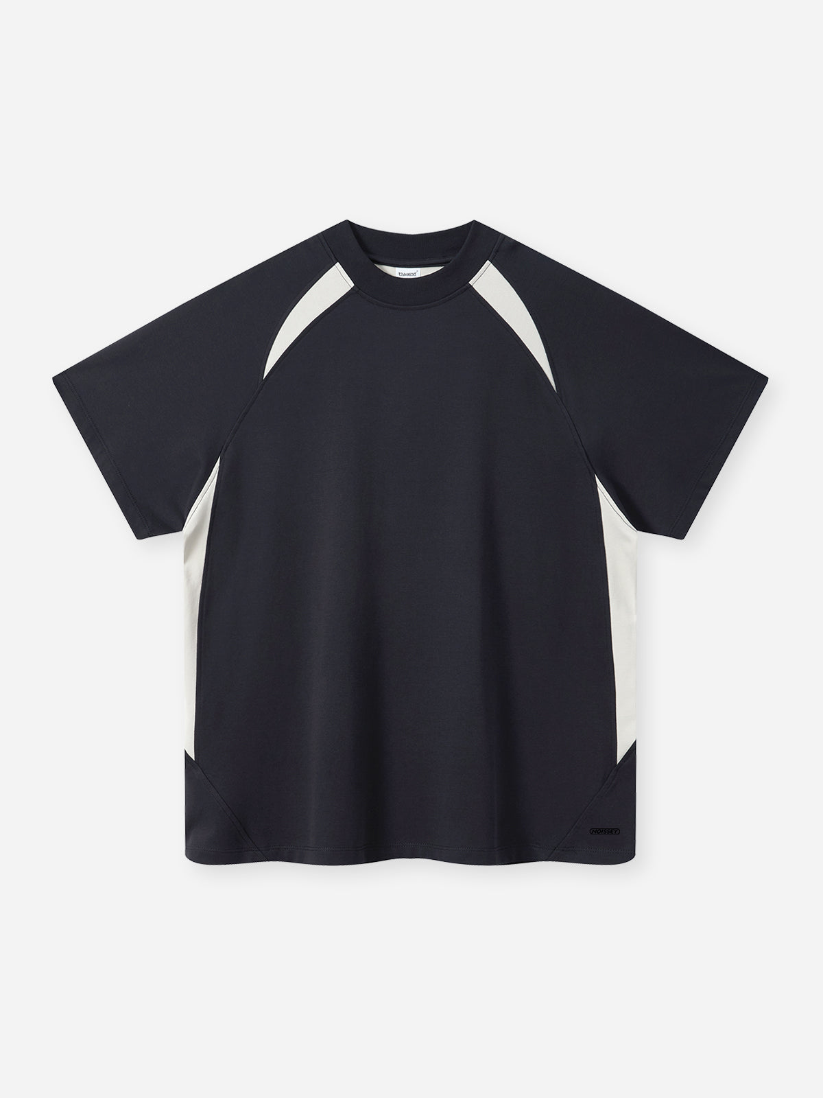 Sports quick-drying crew-neck cool-feel breathable versatile color-block T-shirt