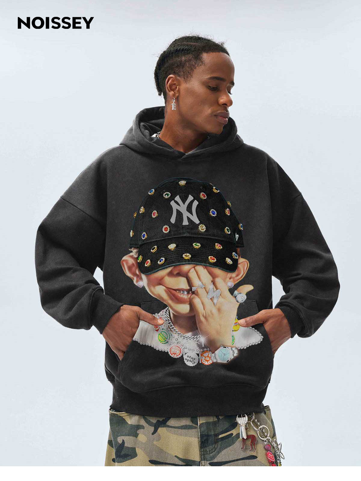 High quality Bad Boy Trendy Hip-Hop Personalized Print Hoodie