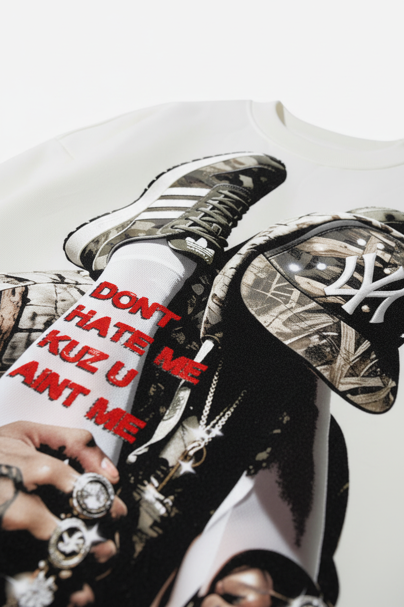 细节图1 - 斜拍主印花区域