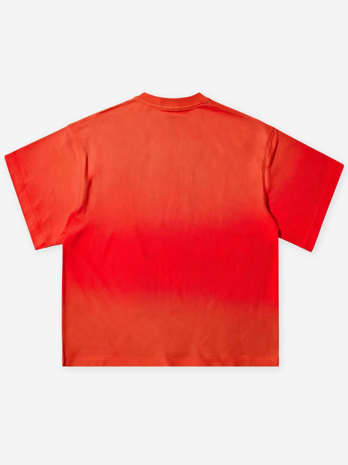 NOISSEY Retro Party Badboy Orange-Red Gradient Short Sleeve T-Shirt