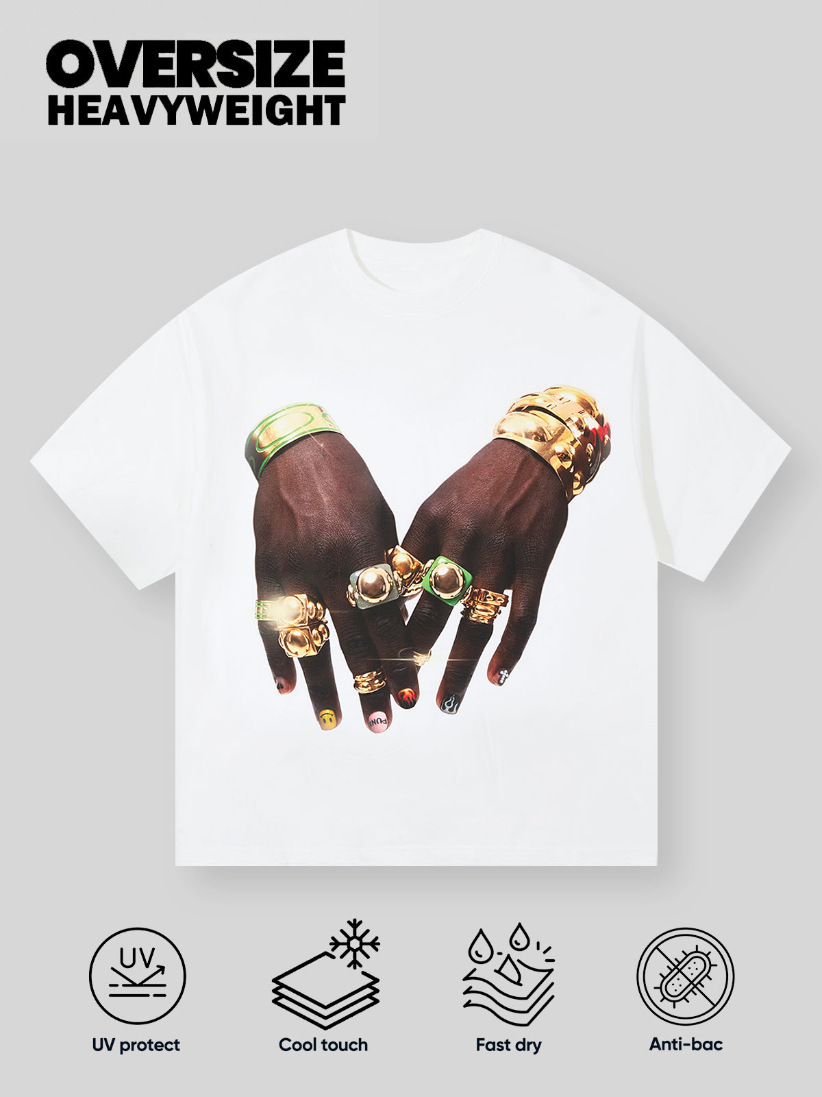 BOUNCE BACK© Prosperous Handprint T-shirt