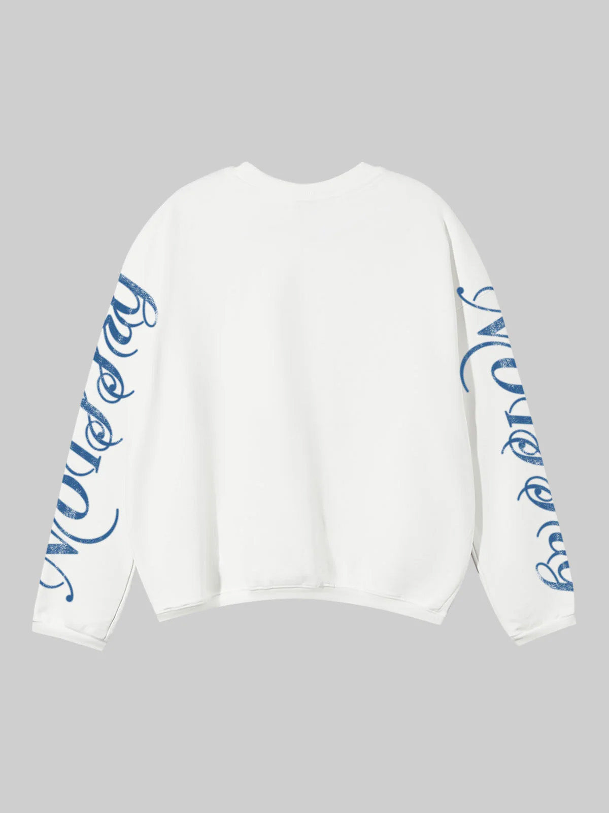 Blue Sun Print Retro Girl Braids Art Print Air Layer Long Sleeve