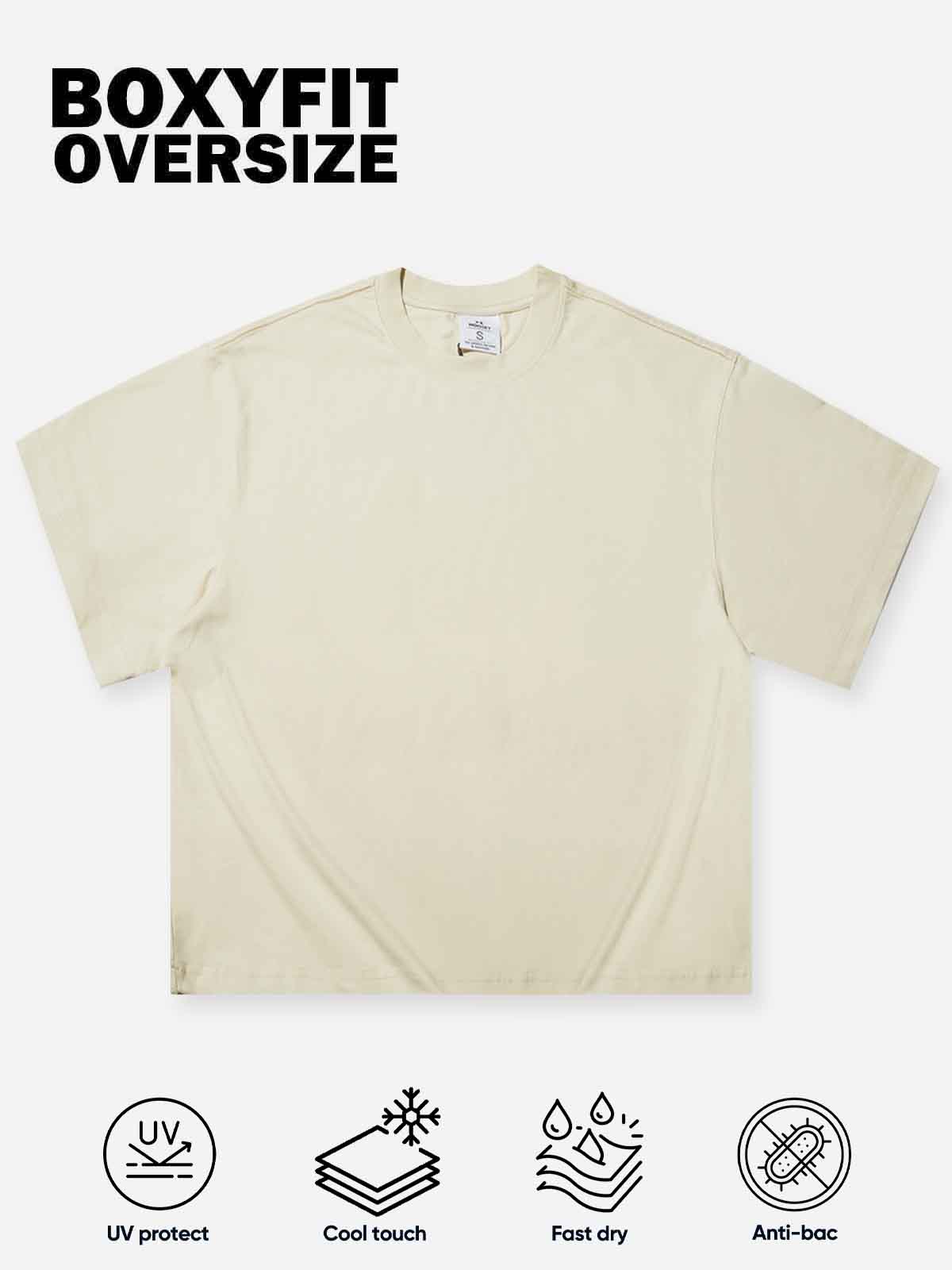 High-Quality Boxy Oversized Solid Color T-shirt