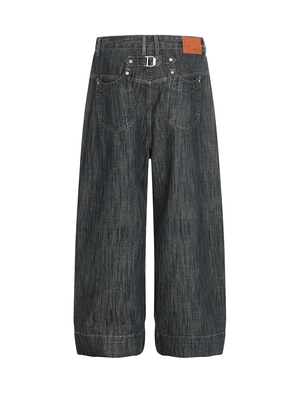 Striped Straight leg Jeans