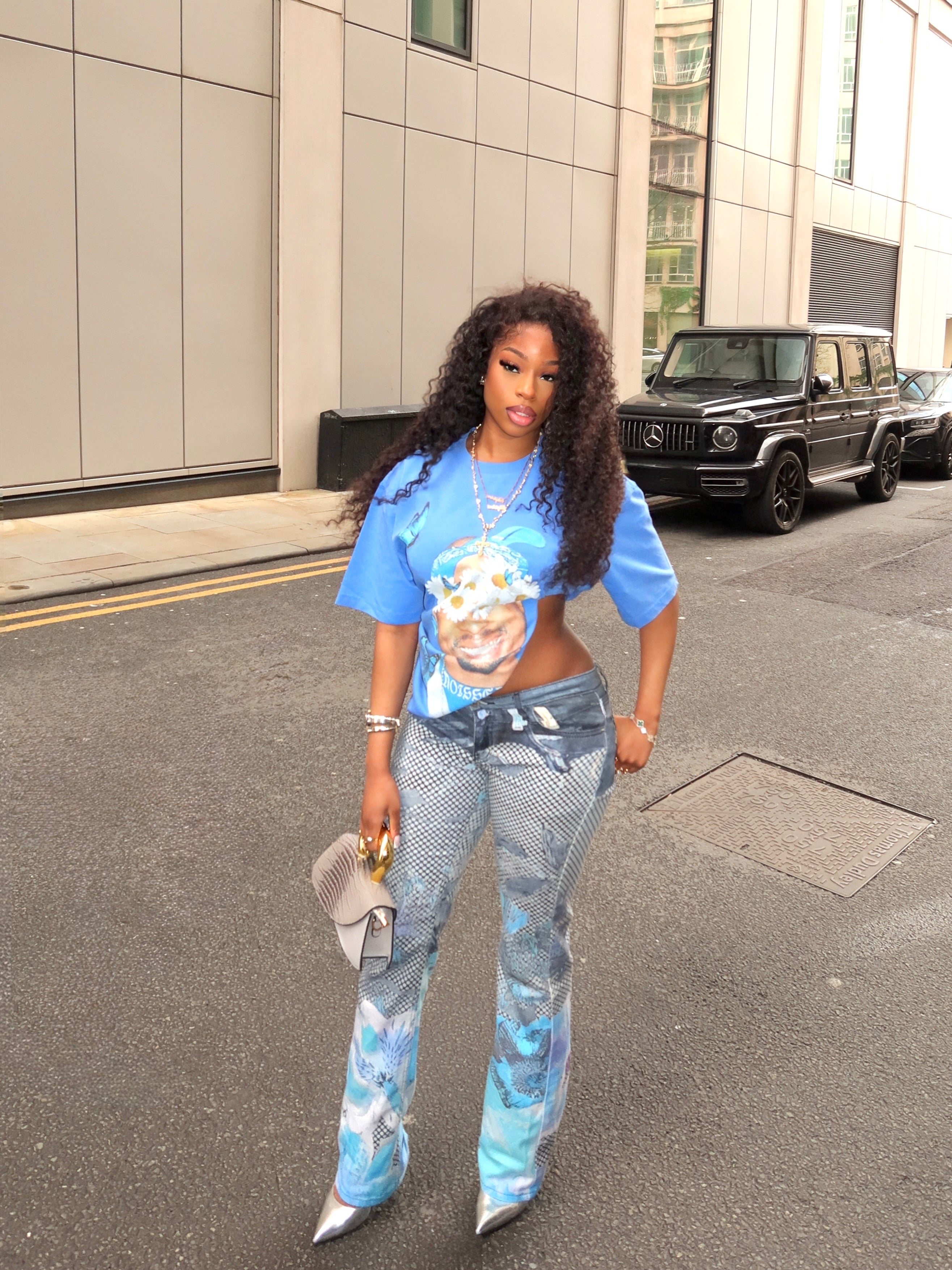 NOISSEY "Rap Star" Blue Tee - Vintage Graphic T-Shirt