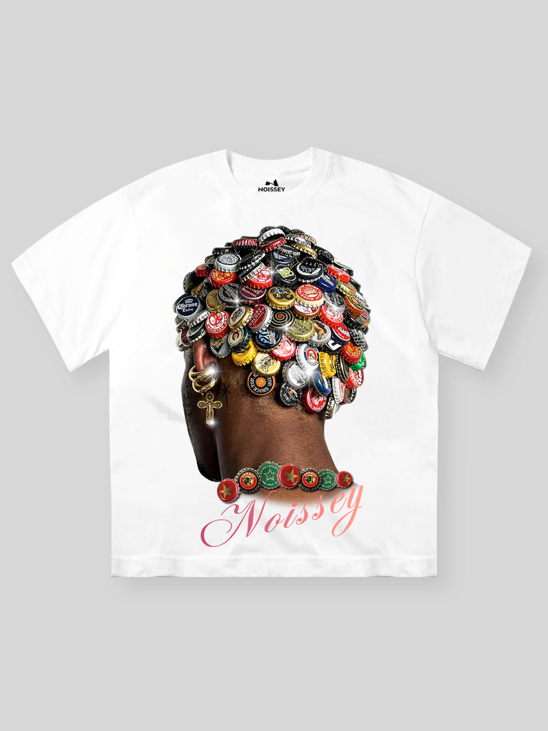 High quality Wild bottle top head print 310g T-shirt – NOISSEY