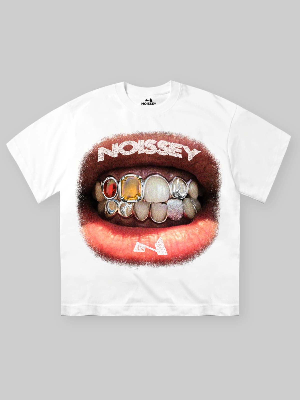 High quality Retro Lip Grills Noissey Print T-Shirt 310g