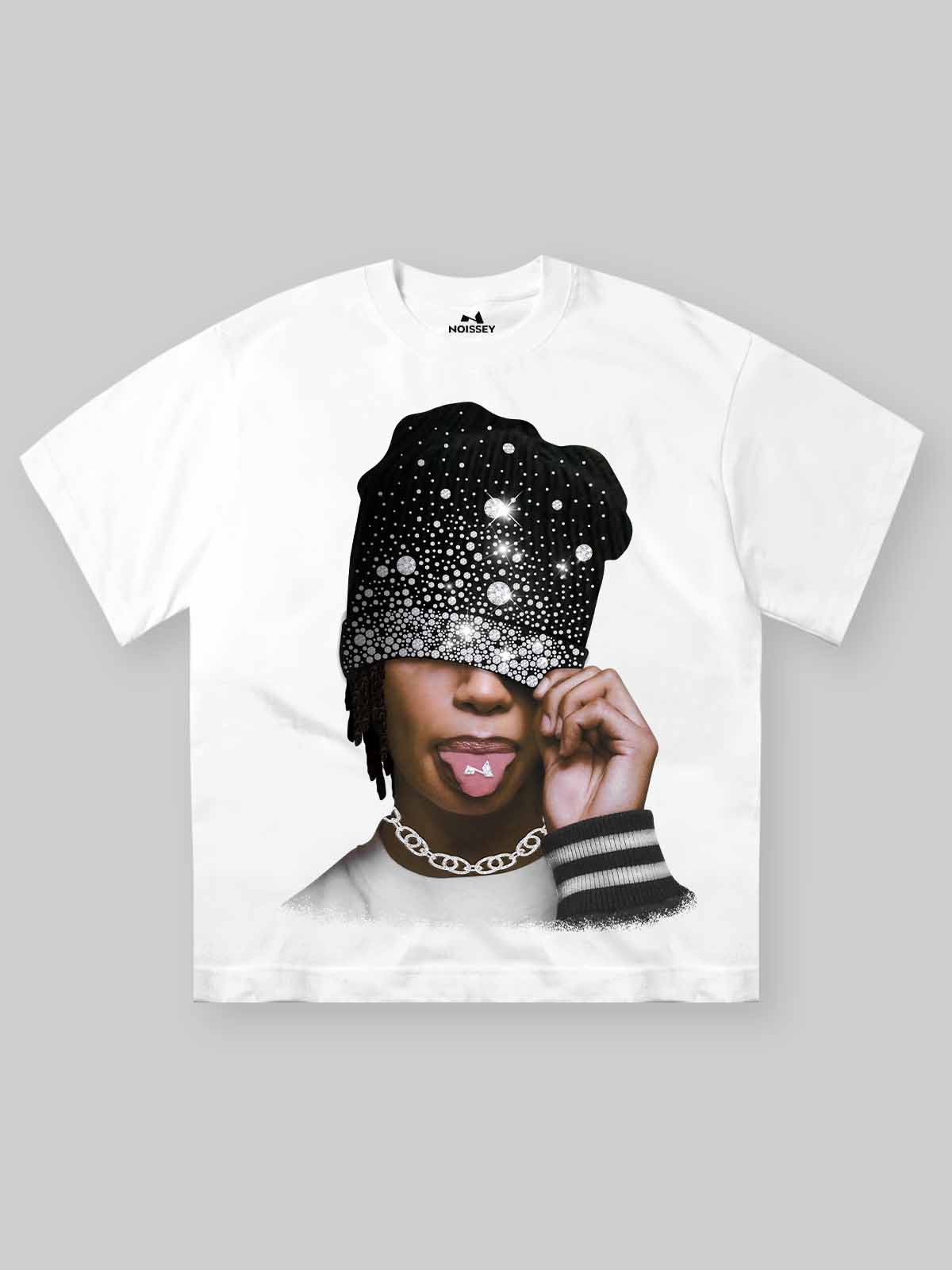 High-Quality Diamond Snowflake Cool Hat Graphic Tee