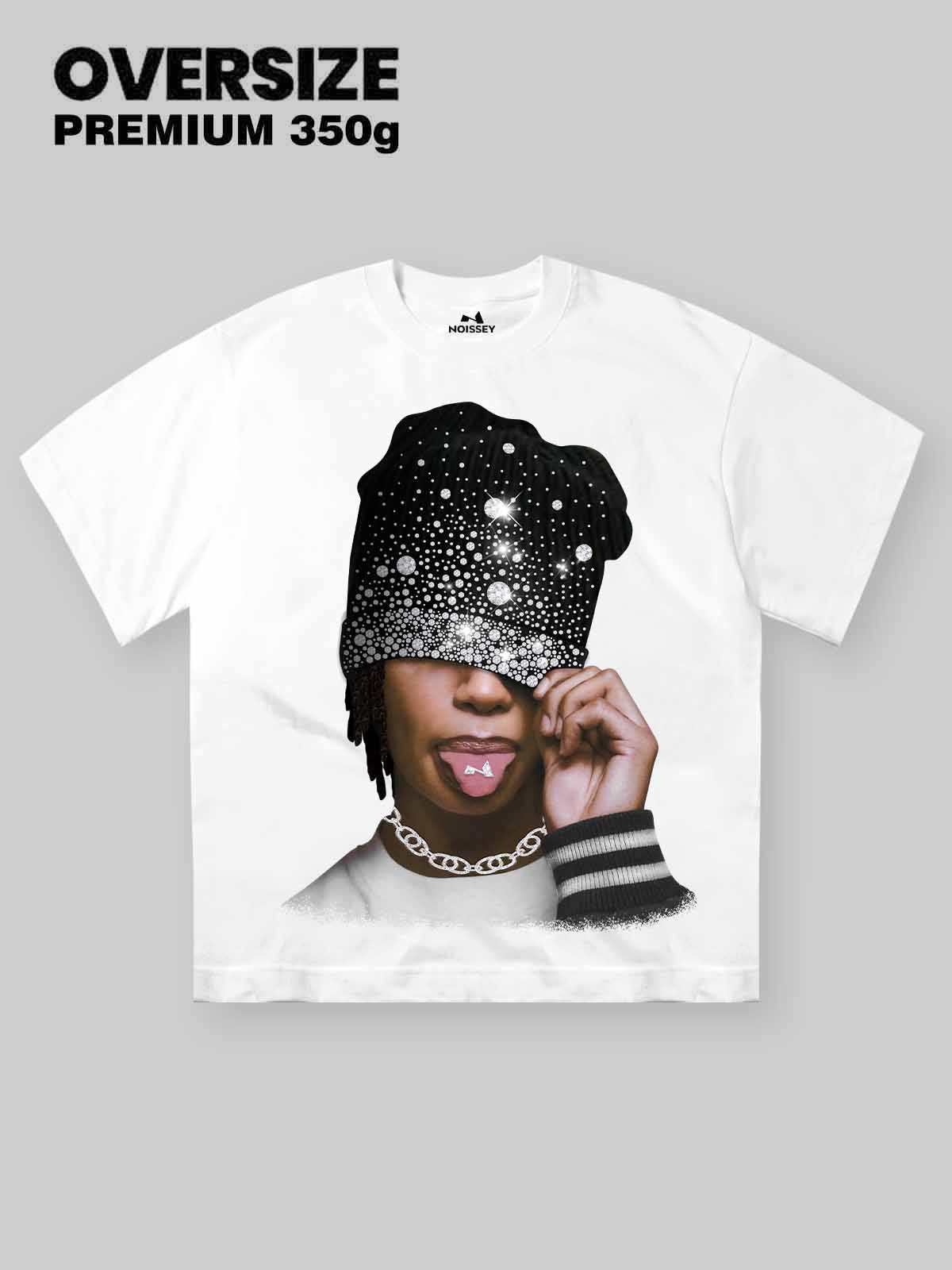 High-Quality Diamond Snowflake Cool Hat Graphic Tee