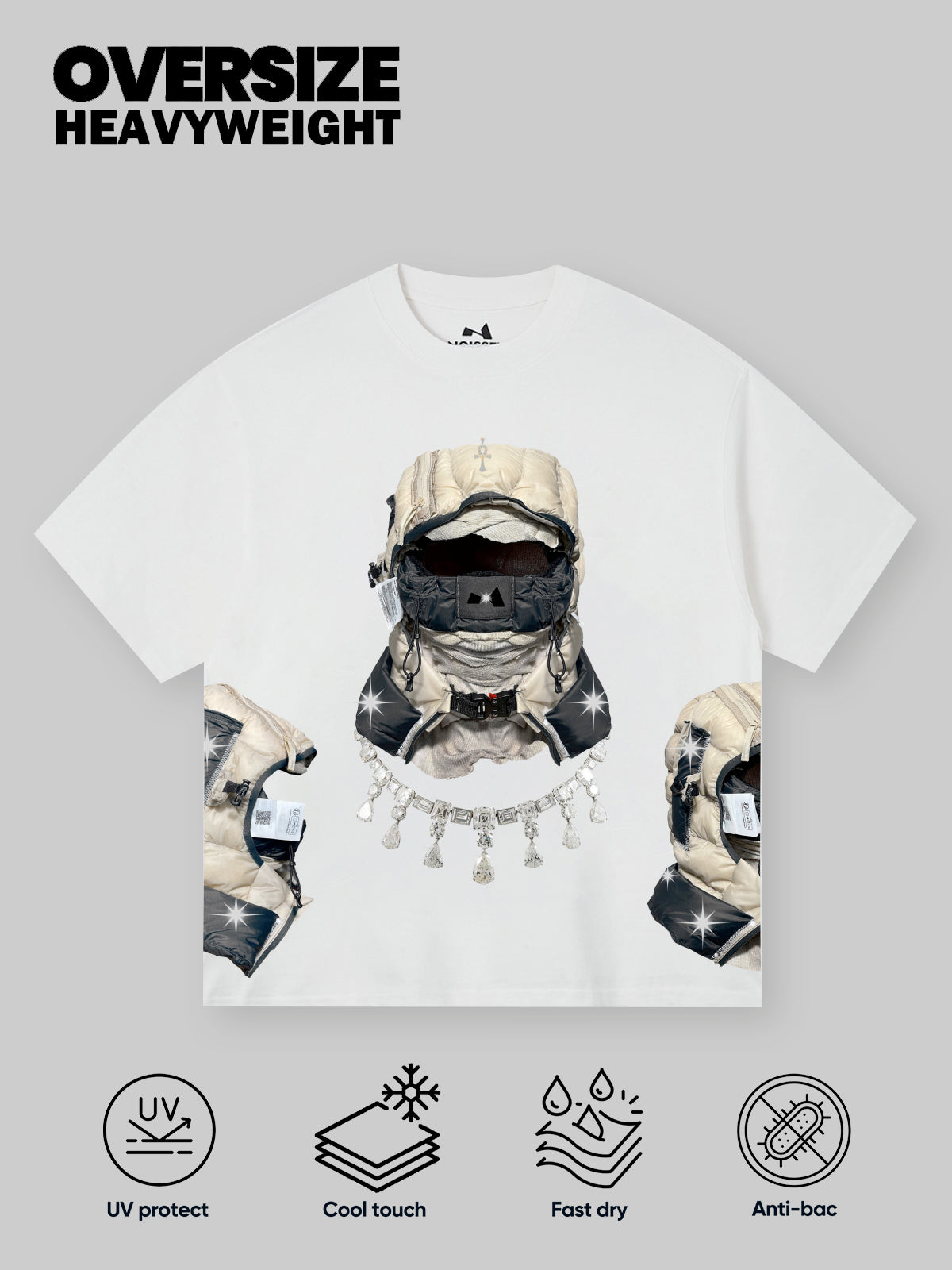 BOUNCE BACK© Diamond-Printed Functional T-shirt