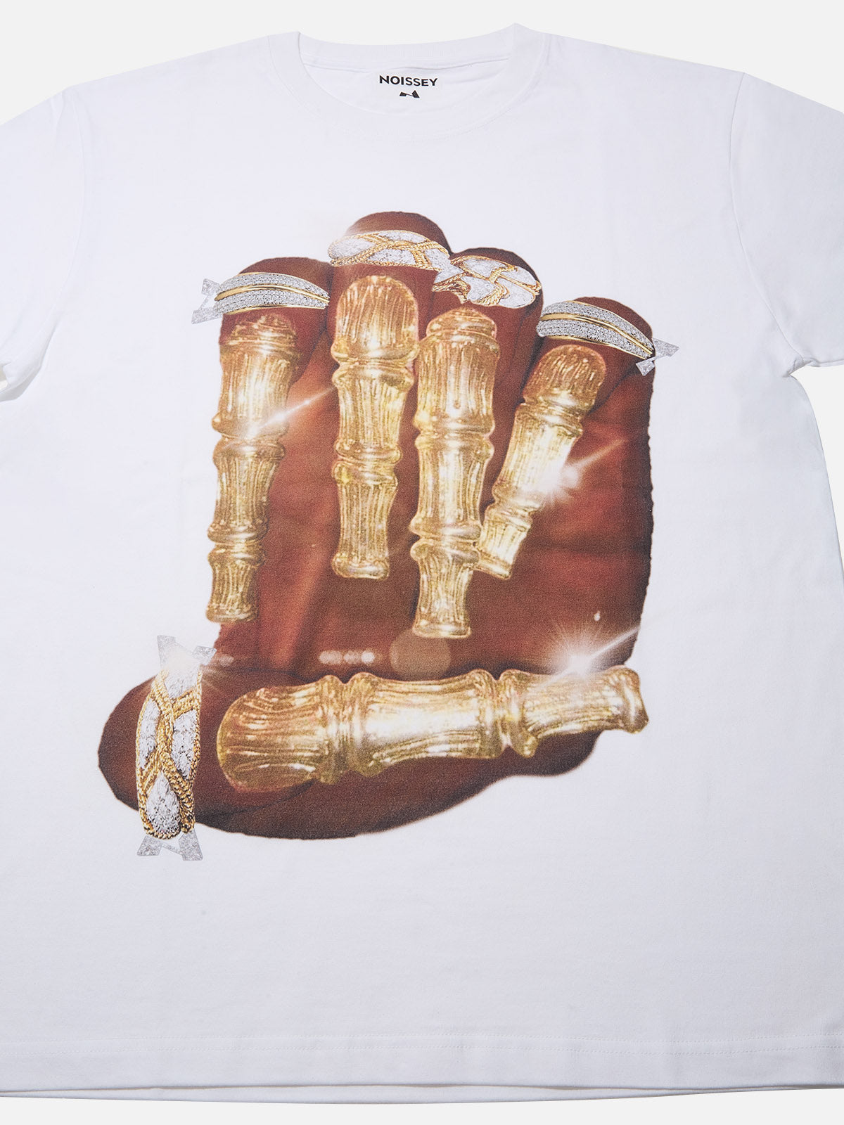 BOUNCE BACK© Golden Bone Nail Print T-shirt