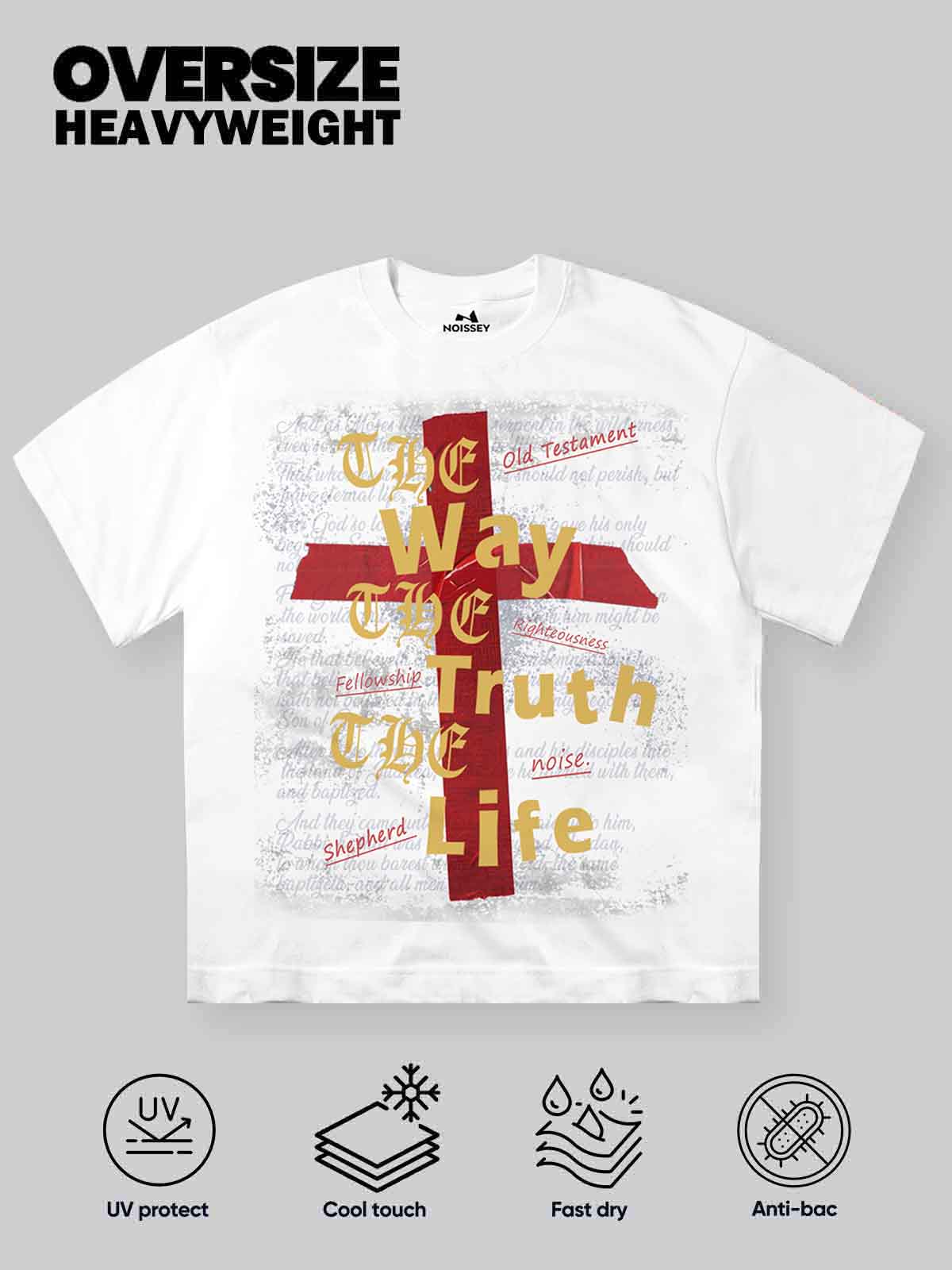 NOISSEY "The Way, The Truth, The Life" Graphic Tee - Heavyweight Studio White