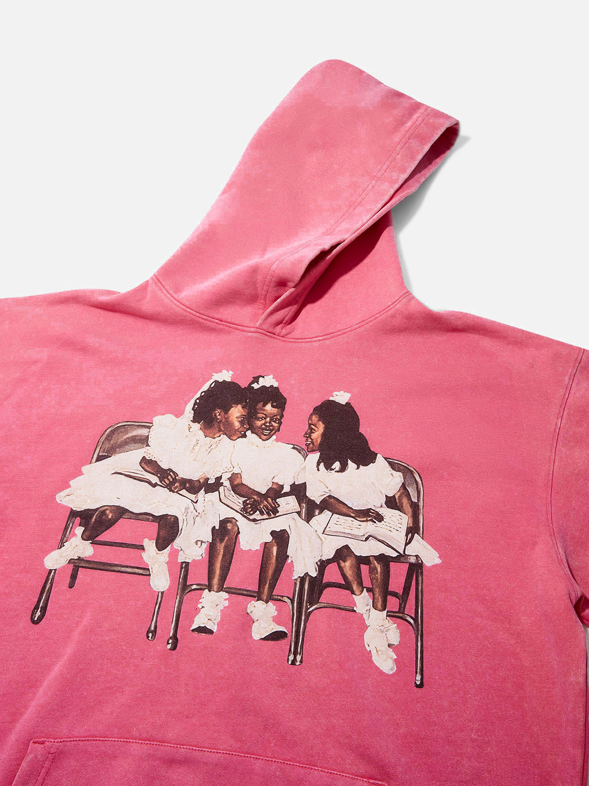 High Quality Laughing Black Girl Print 425g Hoodie