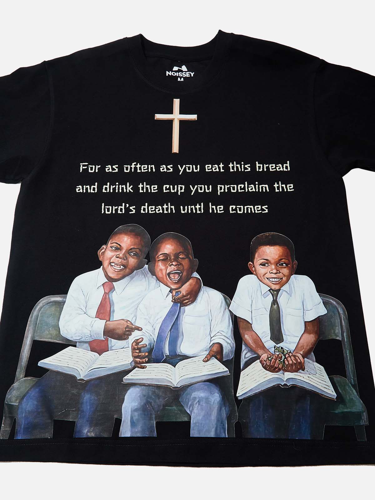 Classroom Black Boy Printed T-shirt