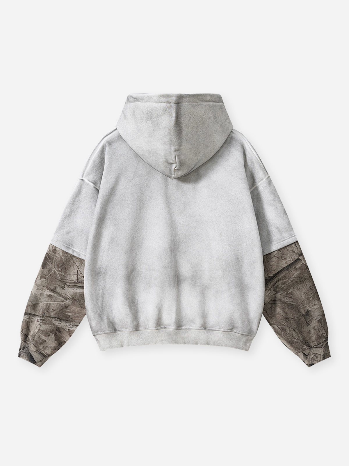 Fake Two-Piece Camo Hoodie