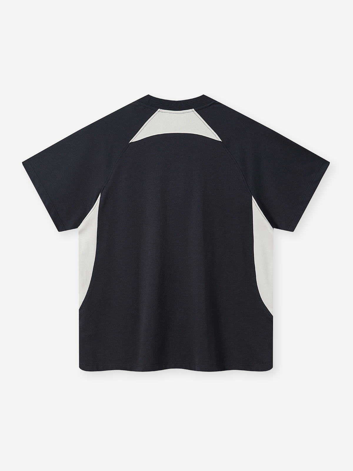 Sports quick-drying crew-neck cool-feel breathable versatile color-block T-shirt