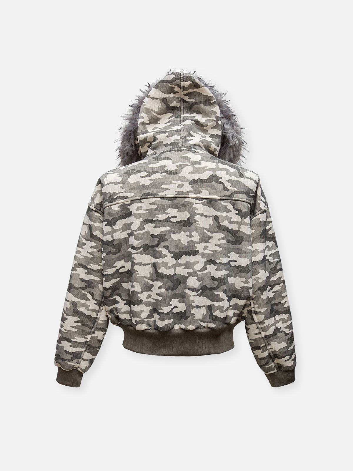 Camo-pattern Design Warm Hooded Cotton-padded Jacket