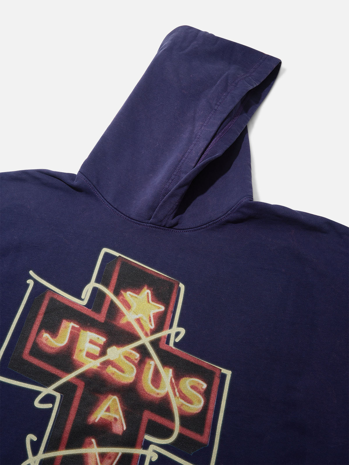 High Quality JESUS SAVES Neon Print 425g Hoodie