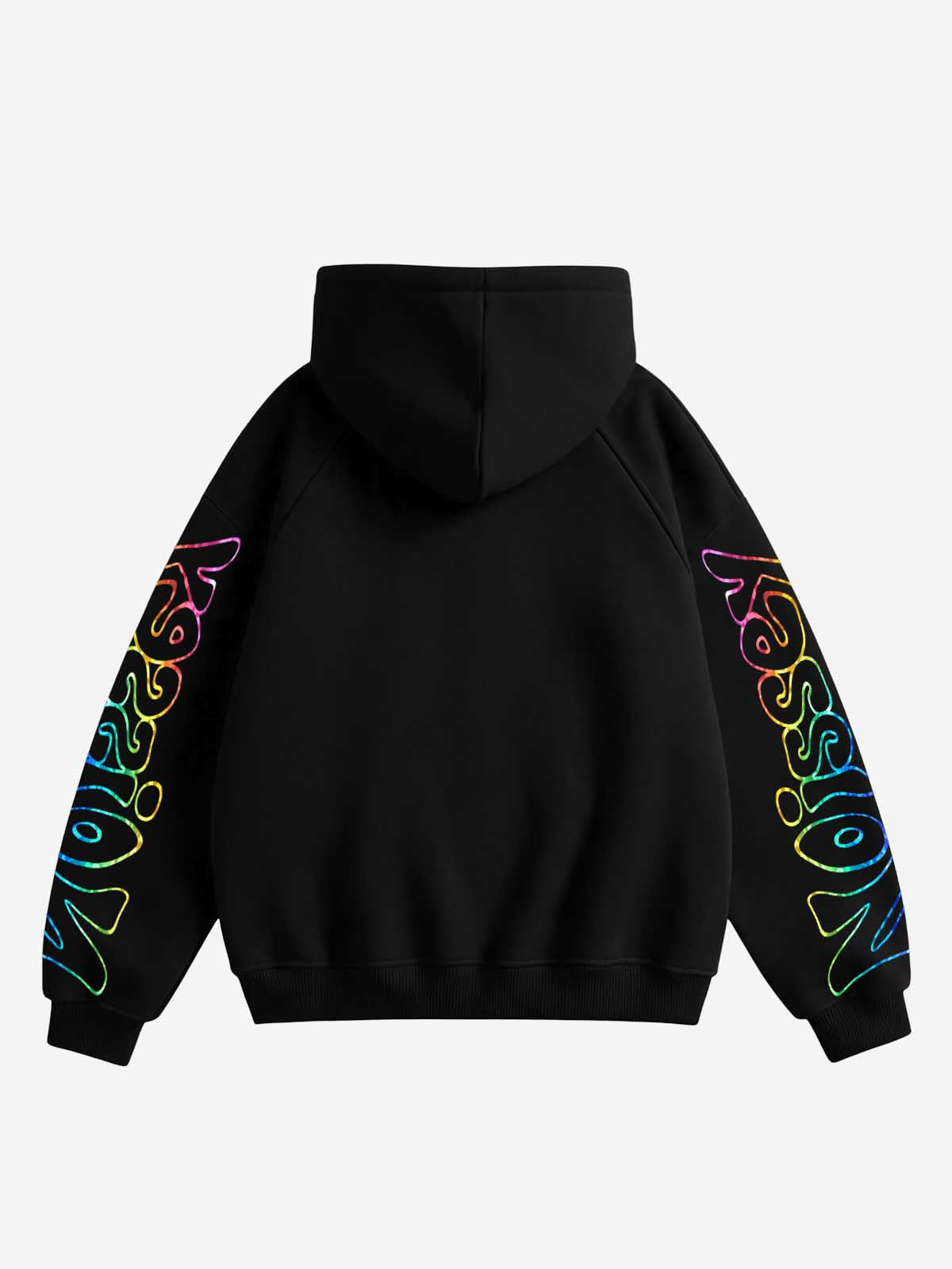 NOISSEY Psychedelic Lips & Capsule Heavyweight Full-Zip Hoodie Black