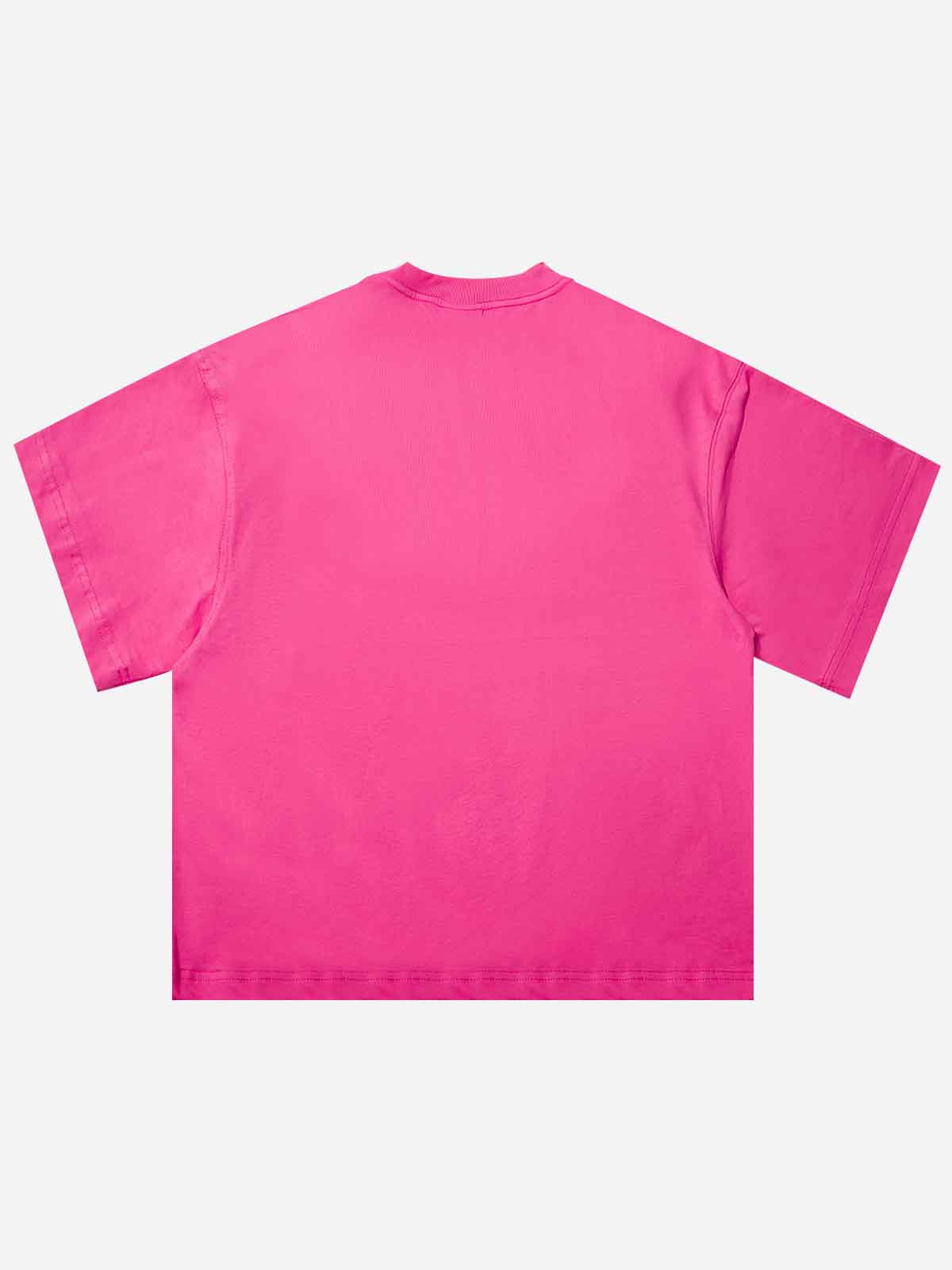 High-Quality Boxy Oversized Solid Color T-shirt