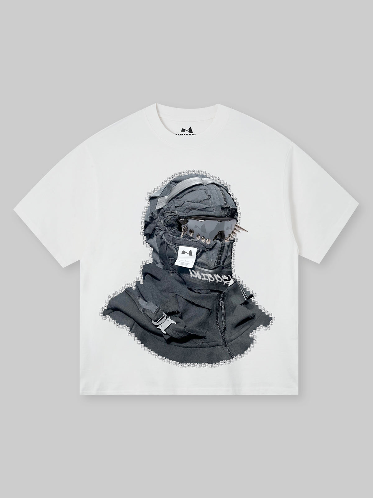 BOUNCE BACK© Black Shattered Collage Face Mask T-shirt