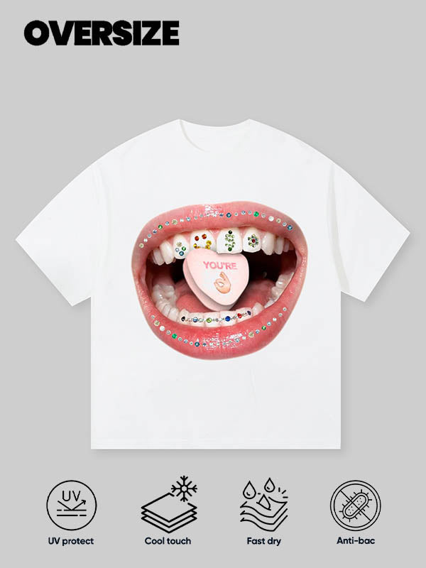 T-shirt imprimé pilules Diamond Grills BOUNCE BACK©