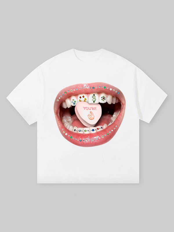 T-shirt imprimé pilules Diamond Grills BOUNCE BACK©