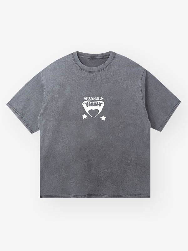 NOISSEY Logo Lip Monochrome Print T-shirt