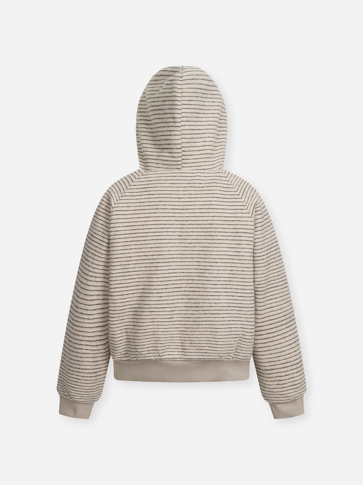 Thickened Cotton-Padded Jacket with Stripe Design