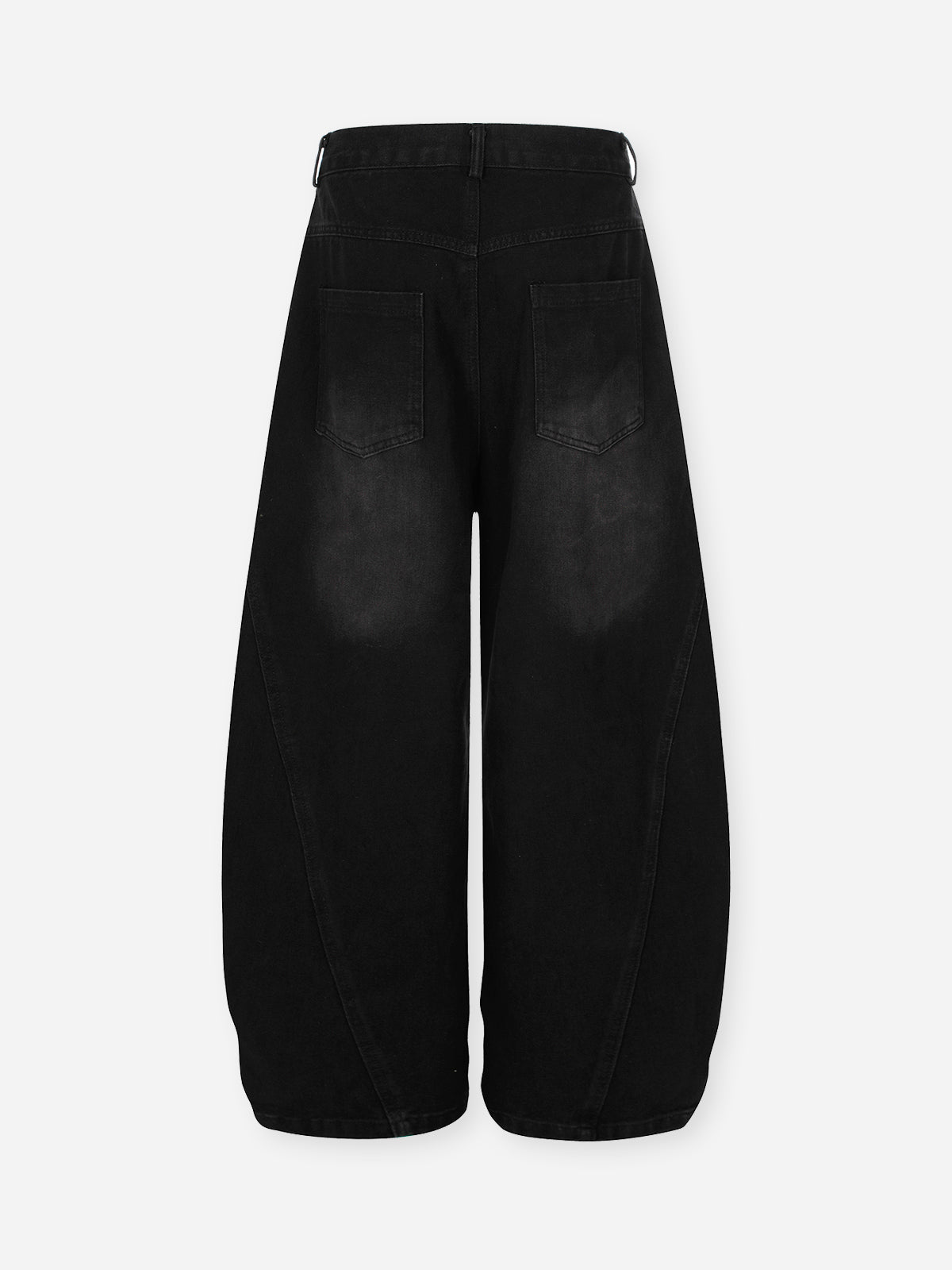 Leopard Print Patchwork Wide-Leg Jeans