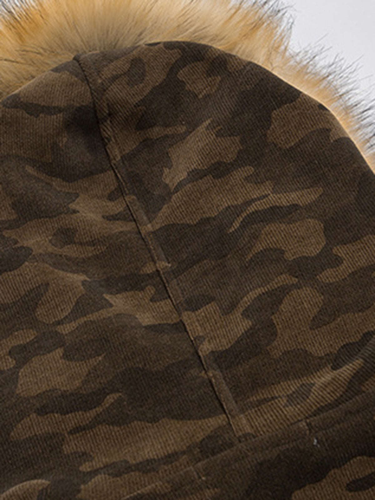 Camo-pattern Design Warm Hooded Cotton-padded Jacket