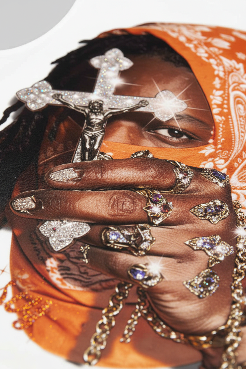 细节图3 - 印花大图案特写