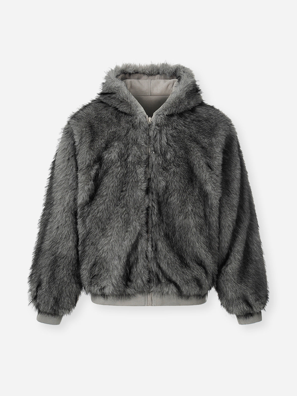 Double-Sided Wear Hooded Fleece-Lined Outerwear