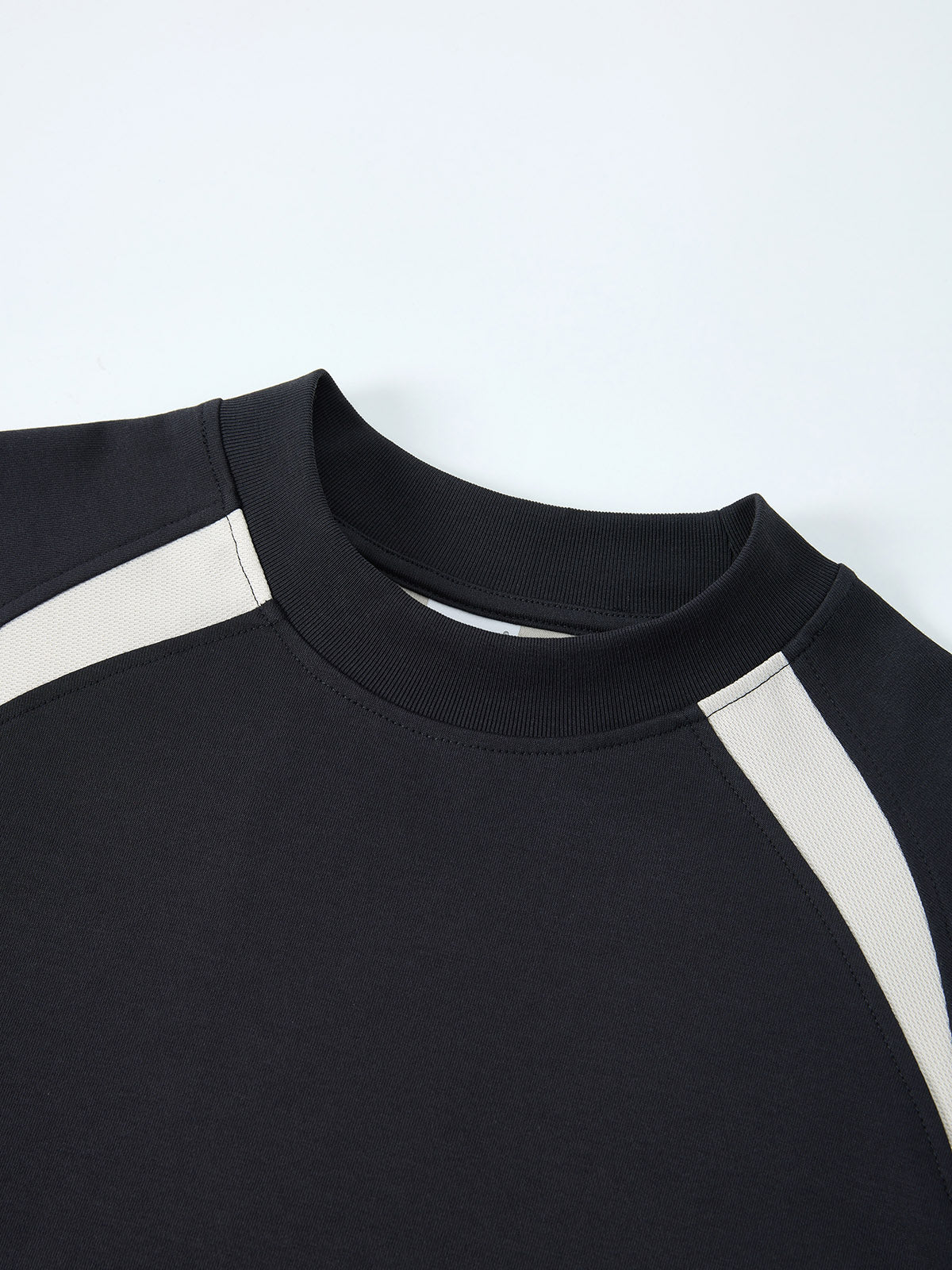 Sports quick-drying crew-neck cool-feel breathable versatile color-block T-shirt