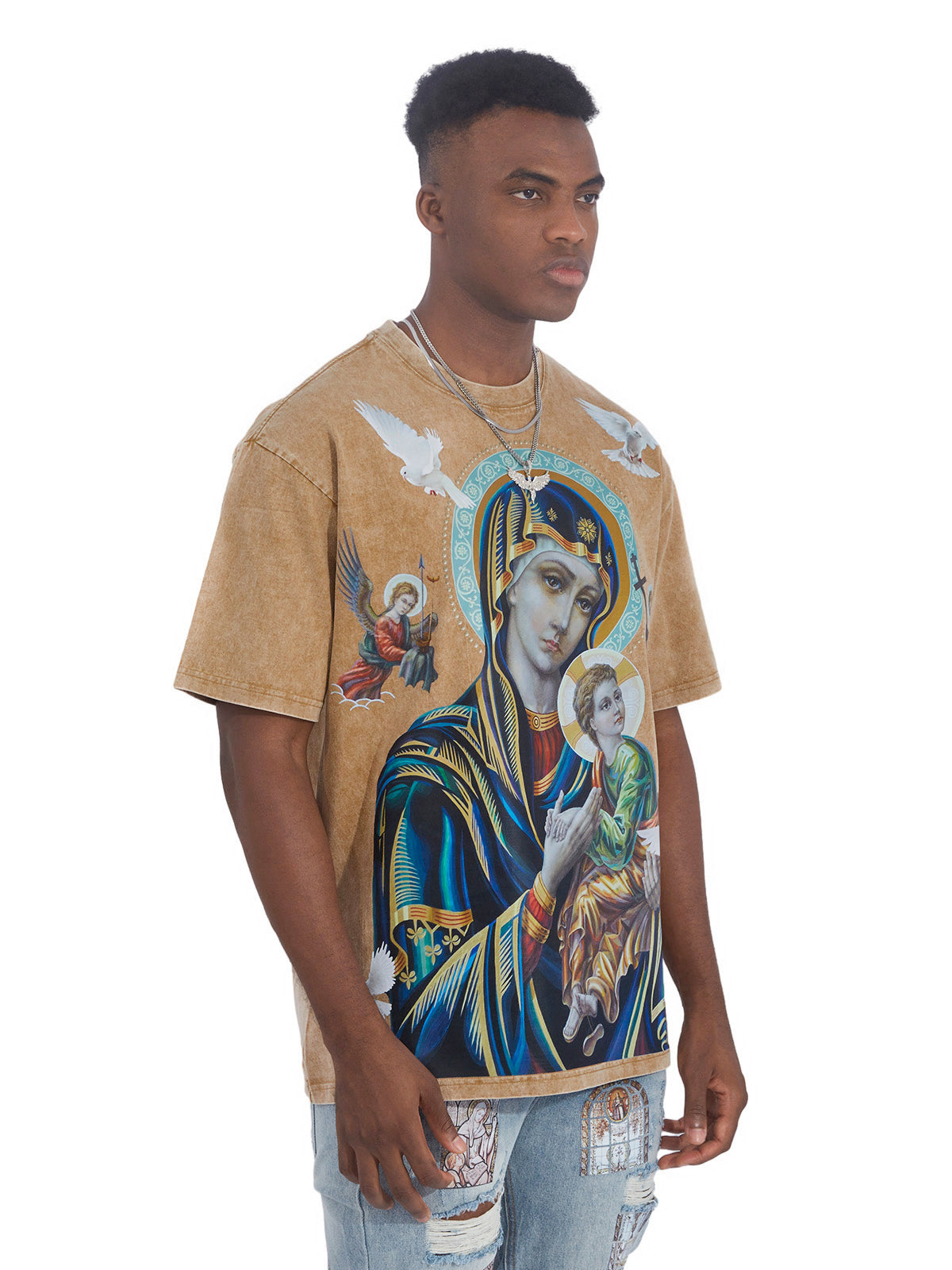 OBSTACLES & DANGERS© Madonna and Child T-SHIRT Available in 7 Colors