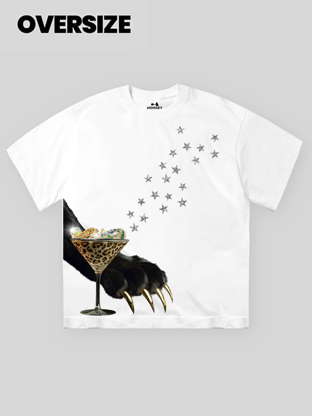 Black Panther High Heeled Cup Star Print T-shirt