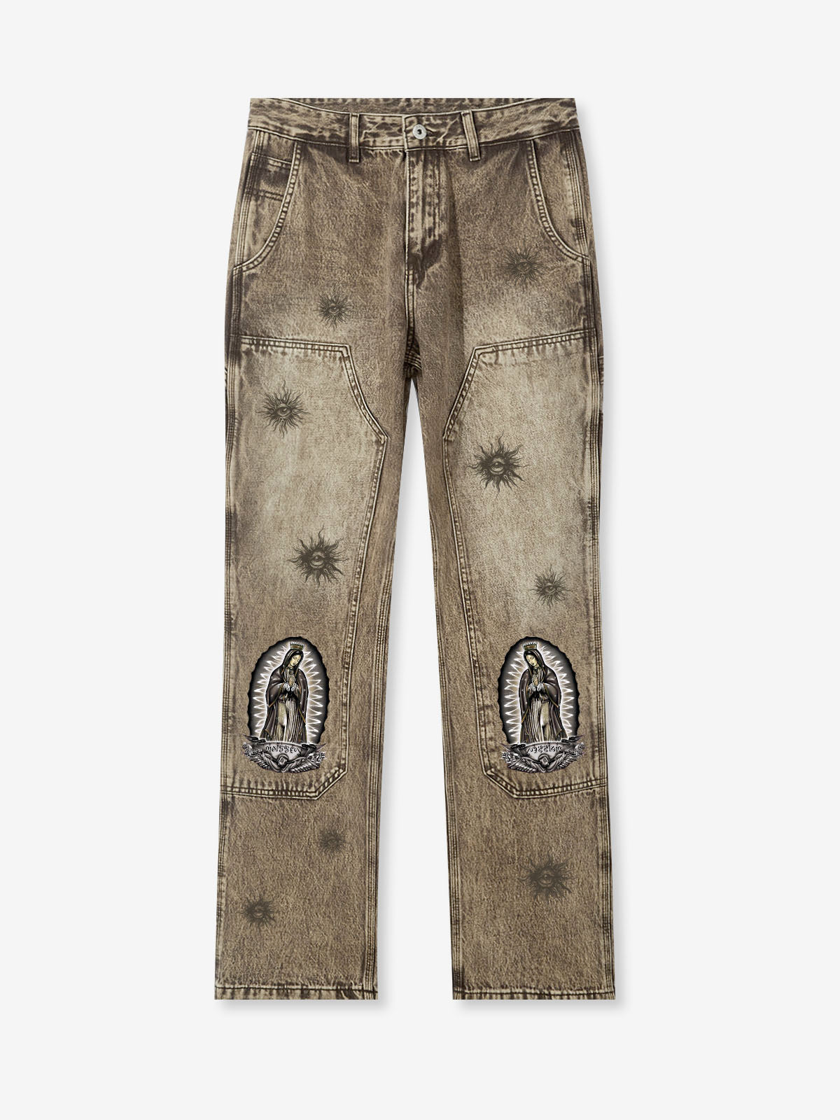 HINDERNISSE &amp; GEFAHREN© Unsere Guadalupe Vintage Distressed Stacked Jeans