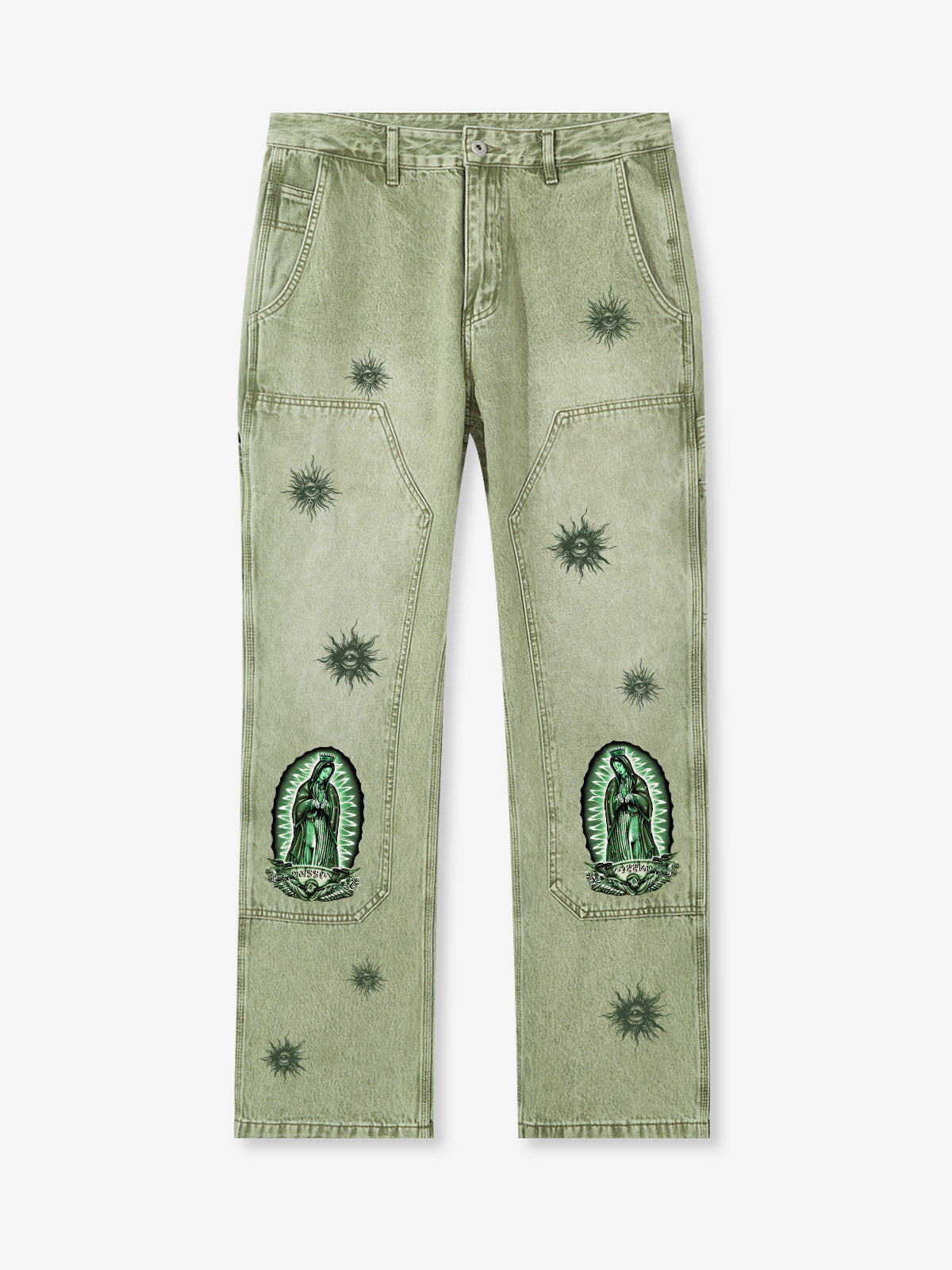 HINDERNISSE &amp; GEFAHREN© Unsere Guadalupe Vintage Distressed Stacked Jeans