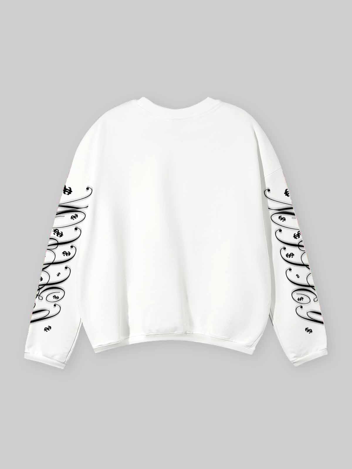 GOD'S CHILD Gradient Print White Air-Cotton Long Sleeve