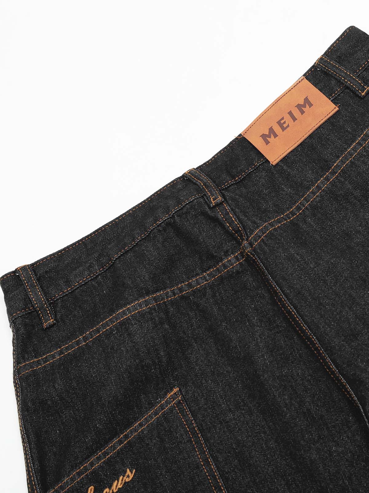 Vintage Deconstructed Big Pocket Jeans