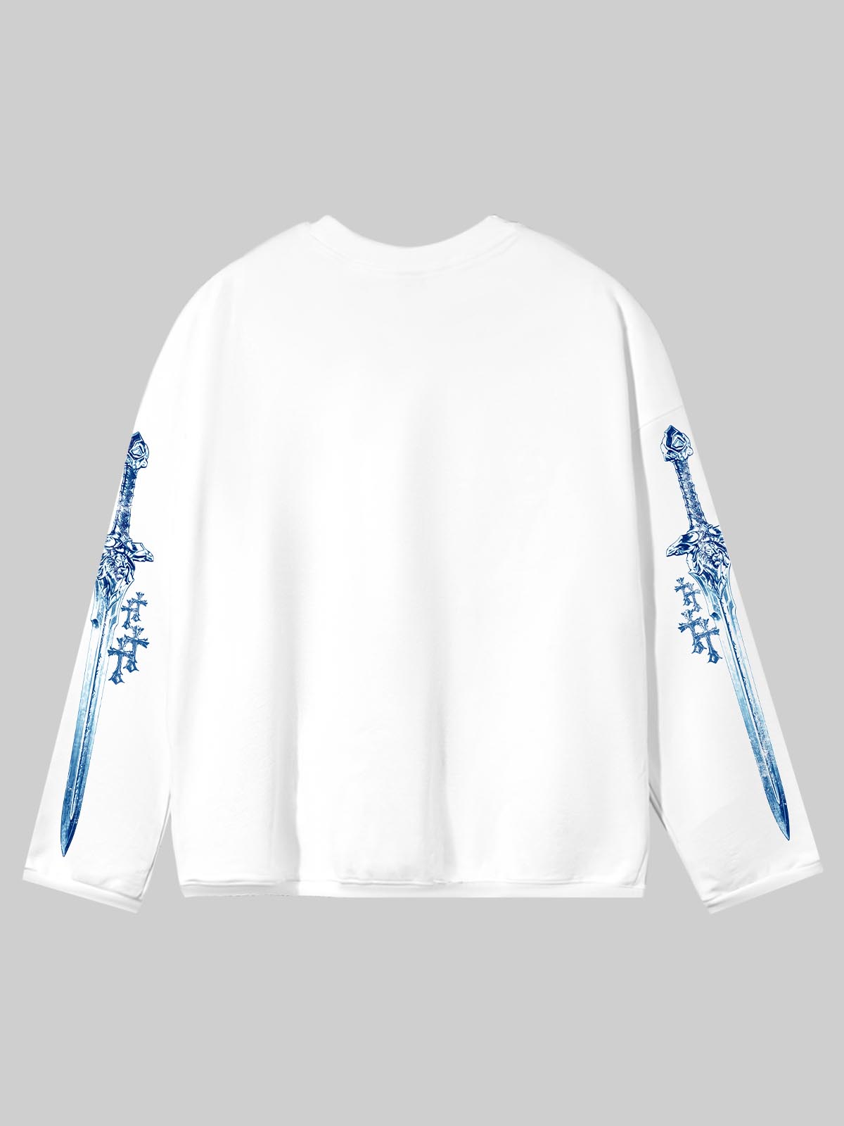 NOISSEY "ONLY GOD CAN JUDGE ME" MEDIEVAL KNIGHT GRAPHIC LONG SLEEVE T-SHIRT