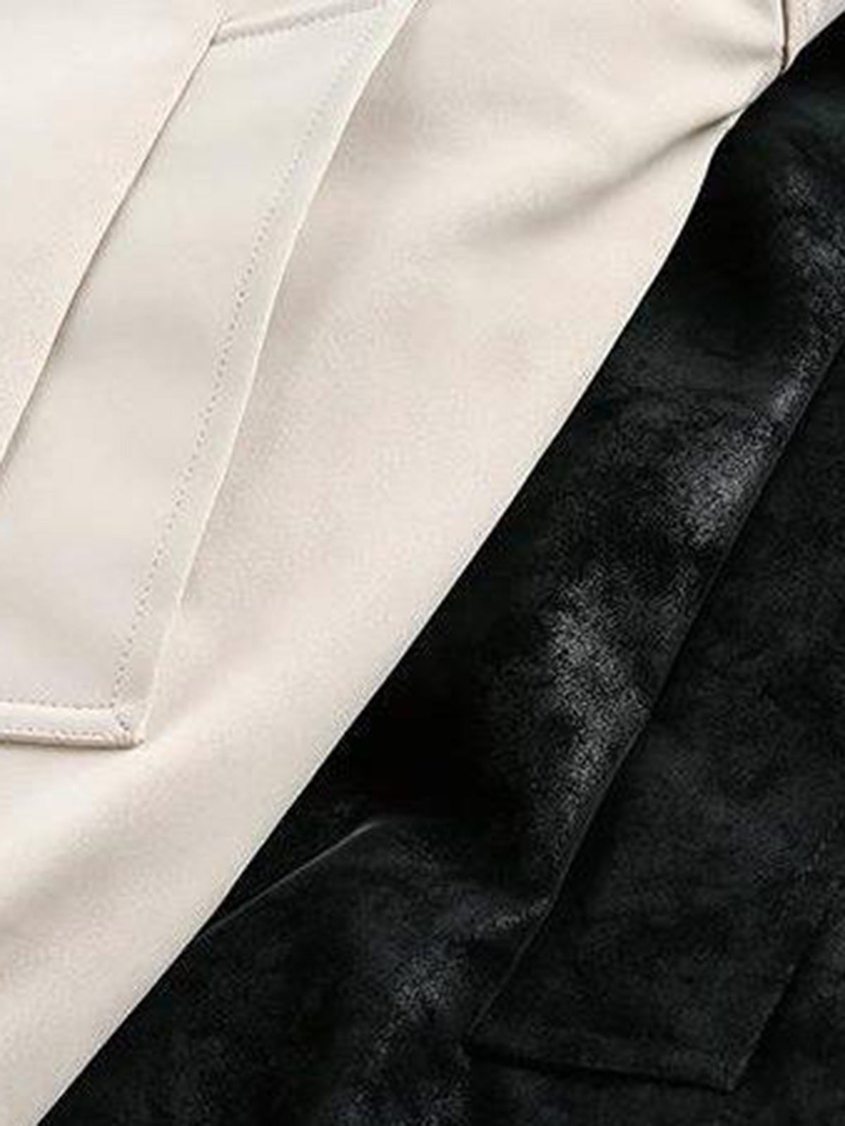 Fleece-lined Thickened Leather Coat with Fur Collar