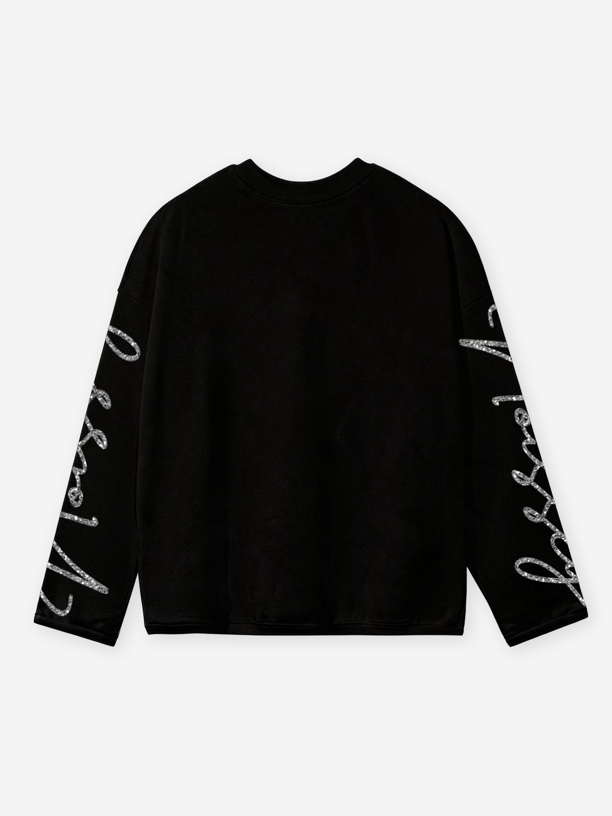 NOISSEY "GET UP" Doberman & Diamond Hand Black Long Sleeve Tee